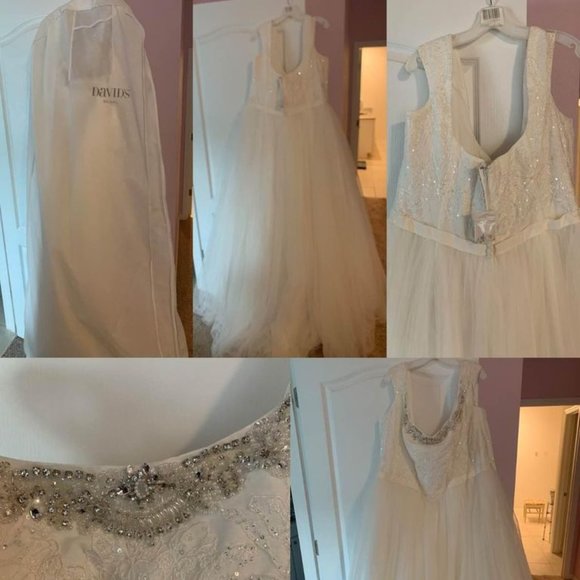 off the shoulder wedding dress